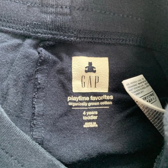 5/$25 Gap Kids Playtime Favorites Navy Blue Organic Cotton Shorts Toddler 4T - Picture 3 of 7